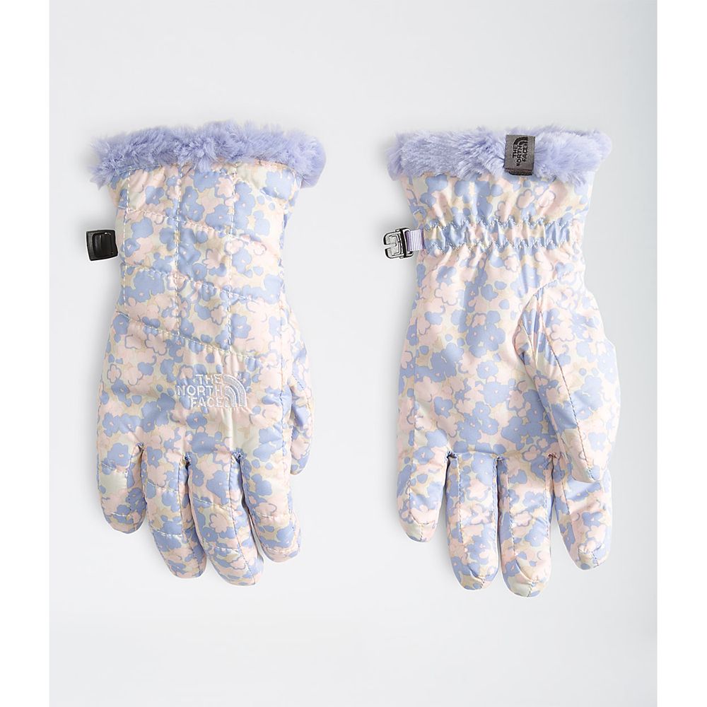 The North Face Gloves Girls Australia - The North Face Mossbud Swirl White Flower (UVF-562083)